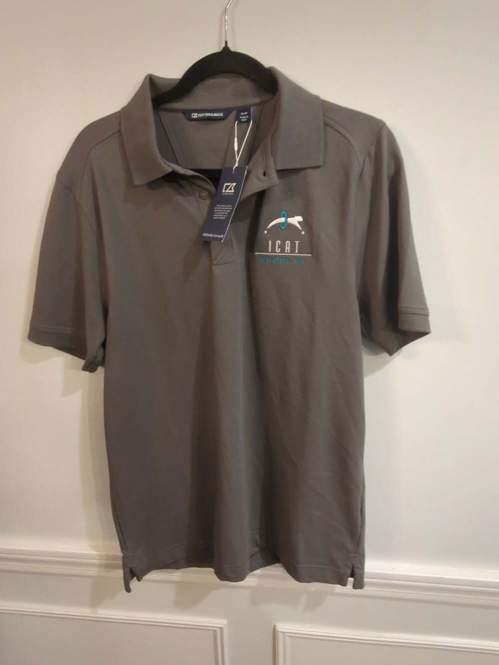 NWT Cutter & Buck ICAT Logistics Embroidered Polo Shirt Size M NEW